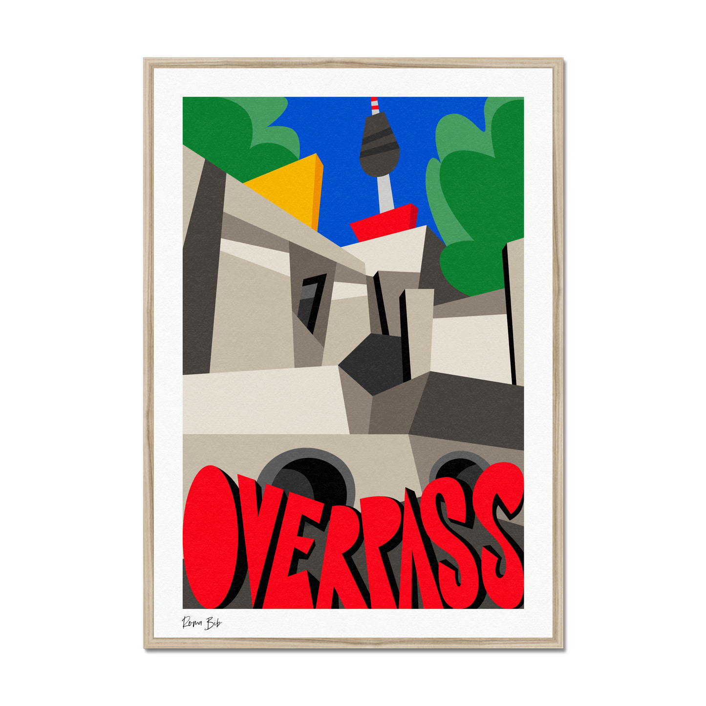 Counter Cubes: Overpass Framed Print
