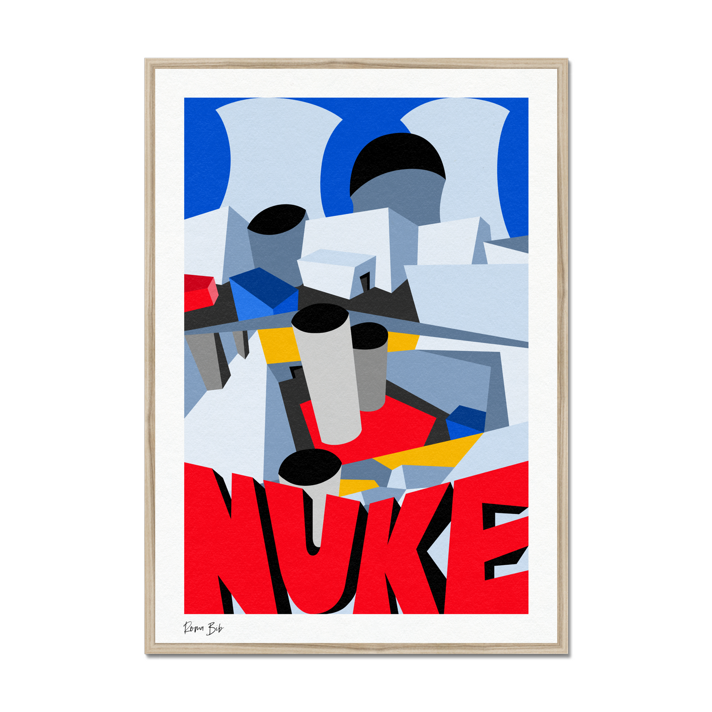 Counter Cubes: Nuke Framed Print