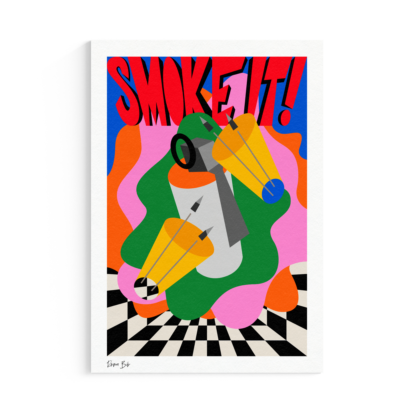 Counter Cubes: Smoke It Fine Art Print