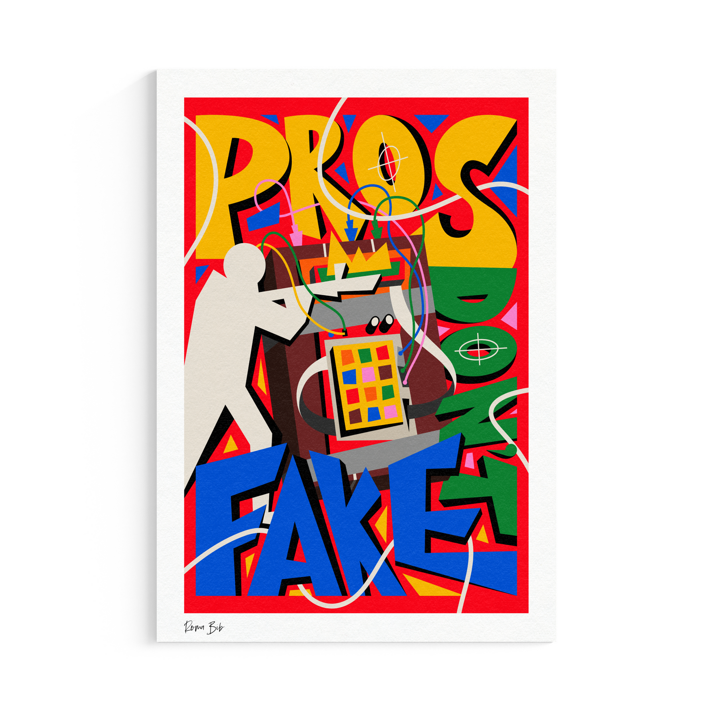 Counter Cubes: Pro's Don't Fake Fine Art Print