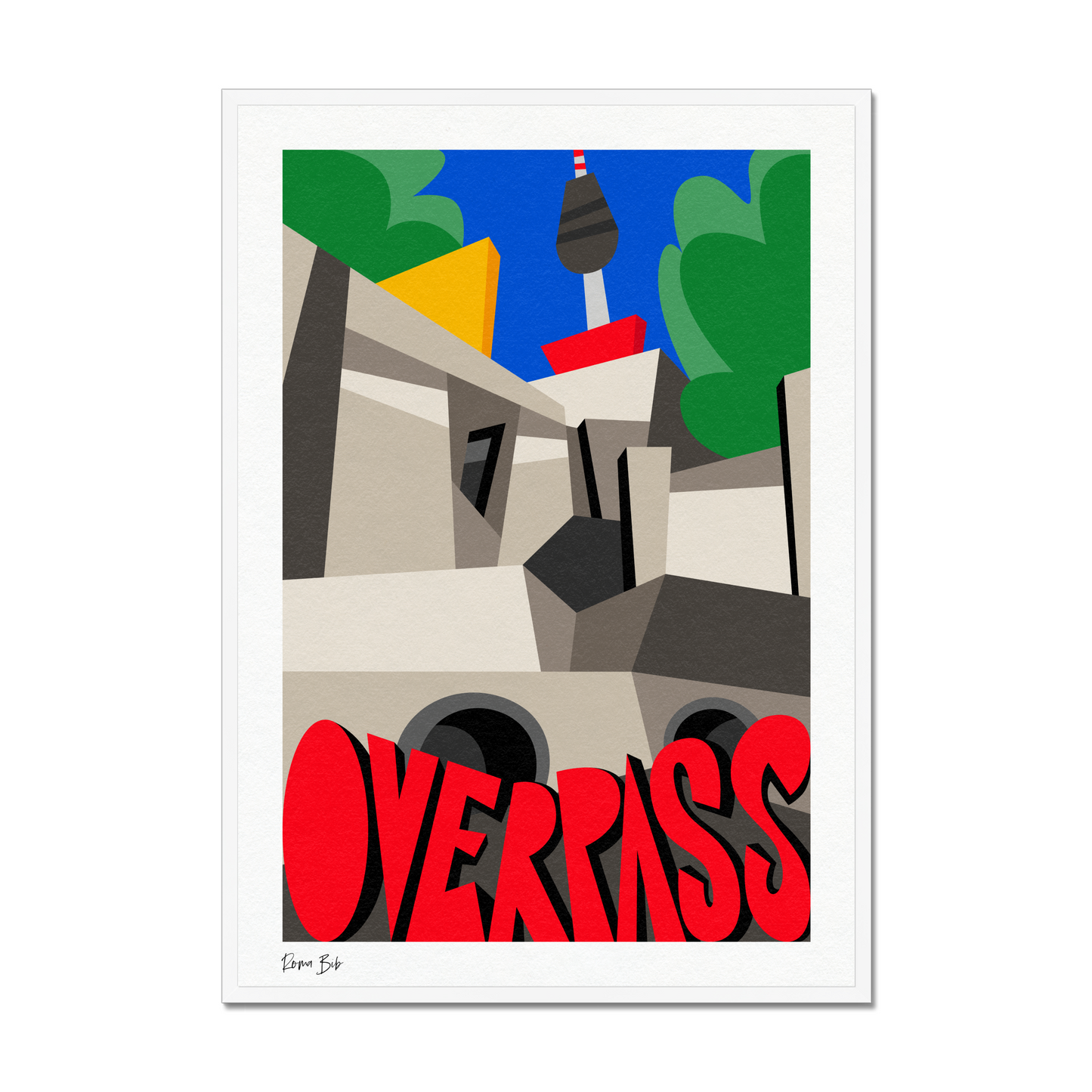 Counter Cubes: Overpass Framed Print