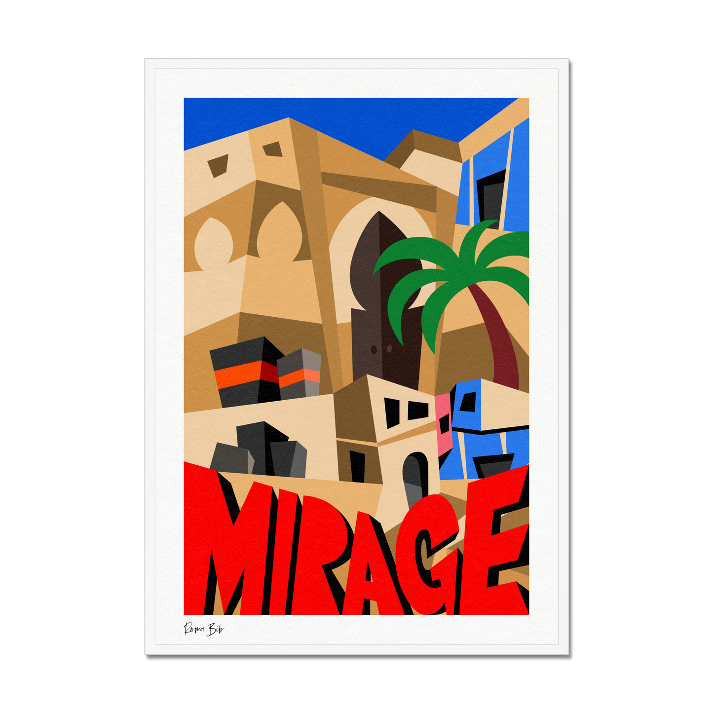 Counter Cubes: Mirage Framed Print