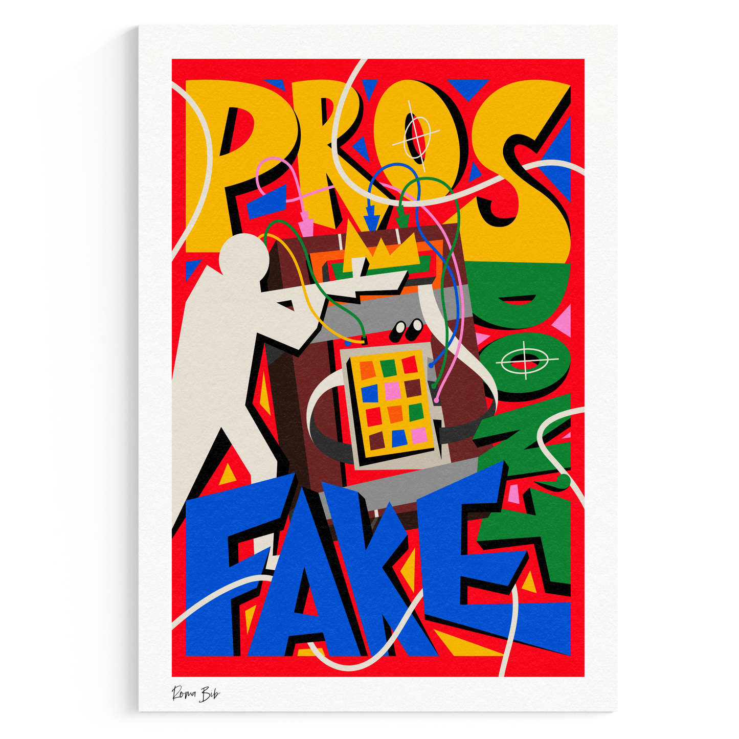 Counter Cubes: Pro's Don't Fake Fine Art Print