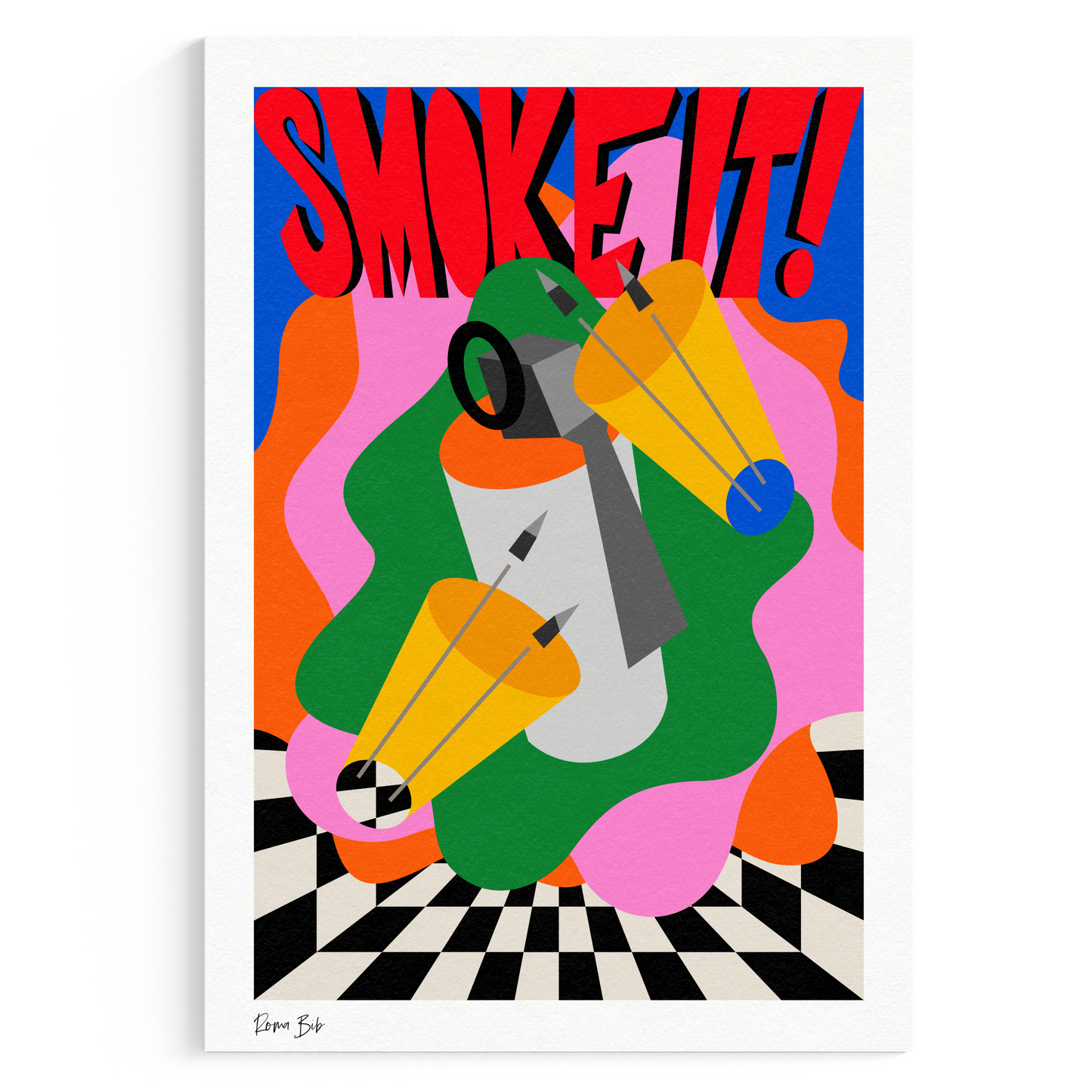 Counter Cubes: Smoke It Fine Art Print