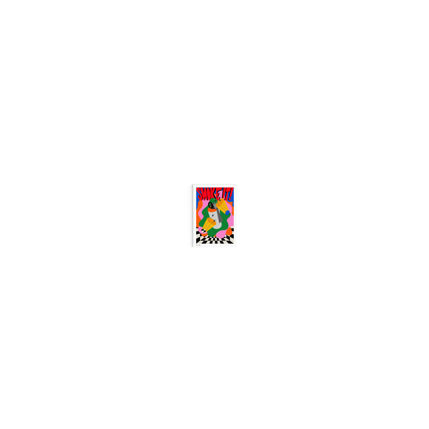 Counter Cubes: Smoke It Fine Art Print