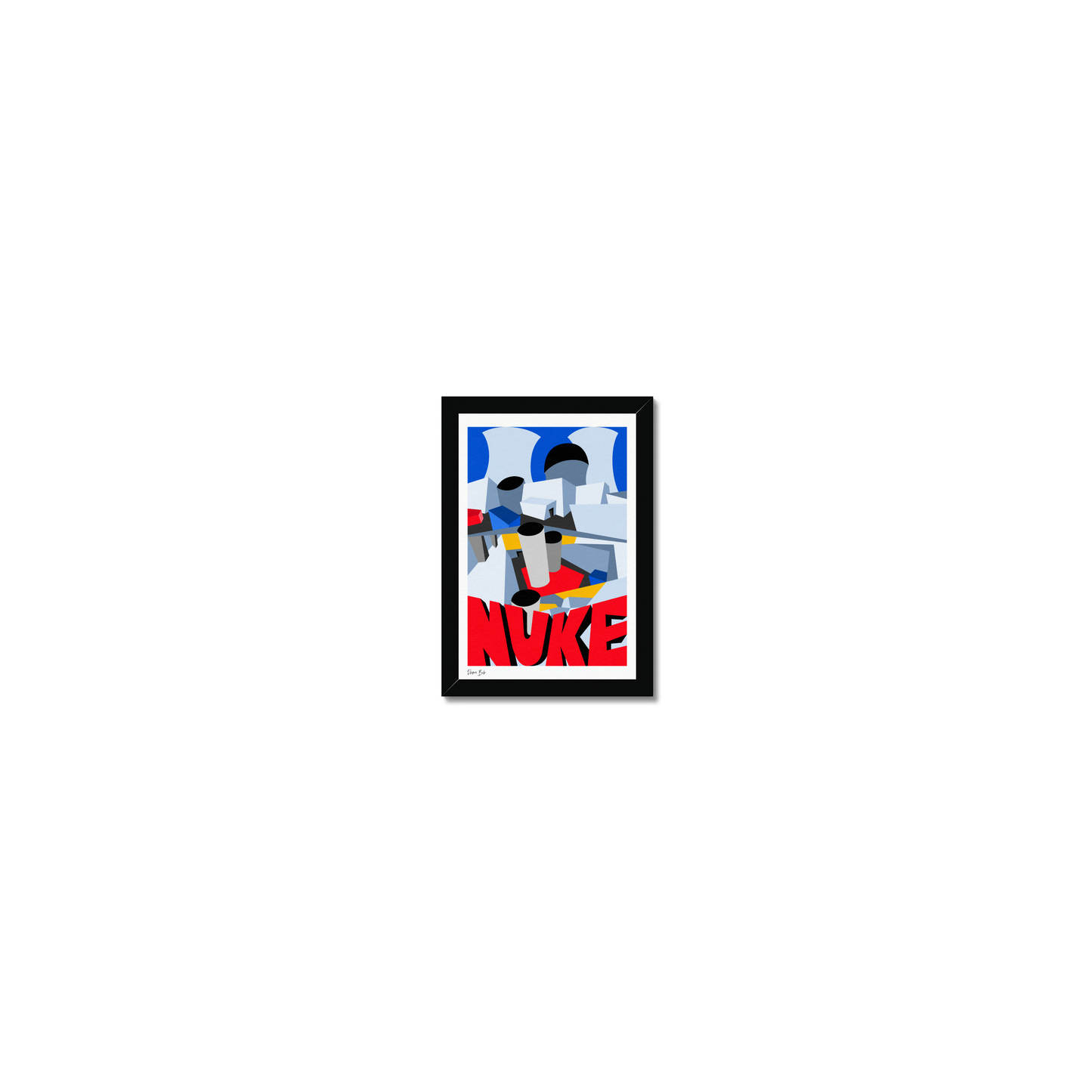 Counter Cubes: Nuke Framed Print