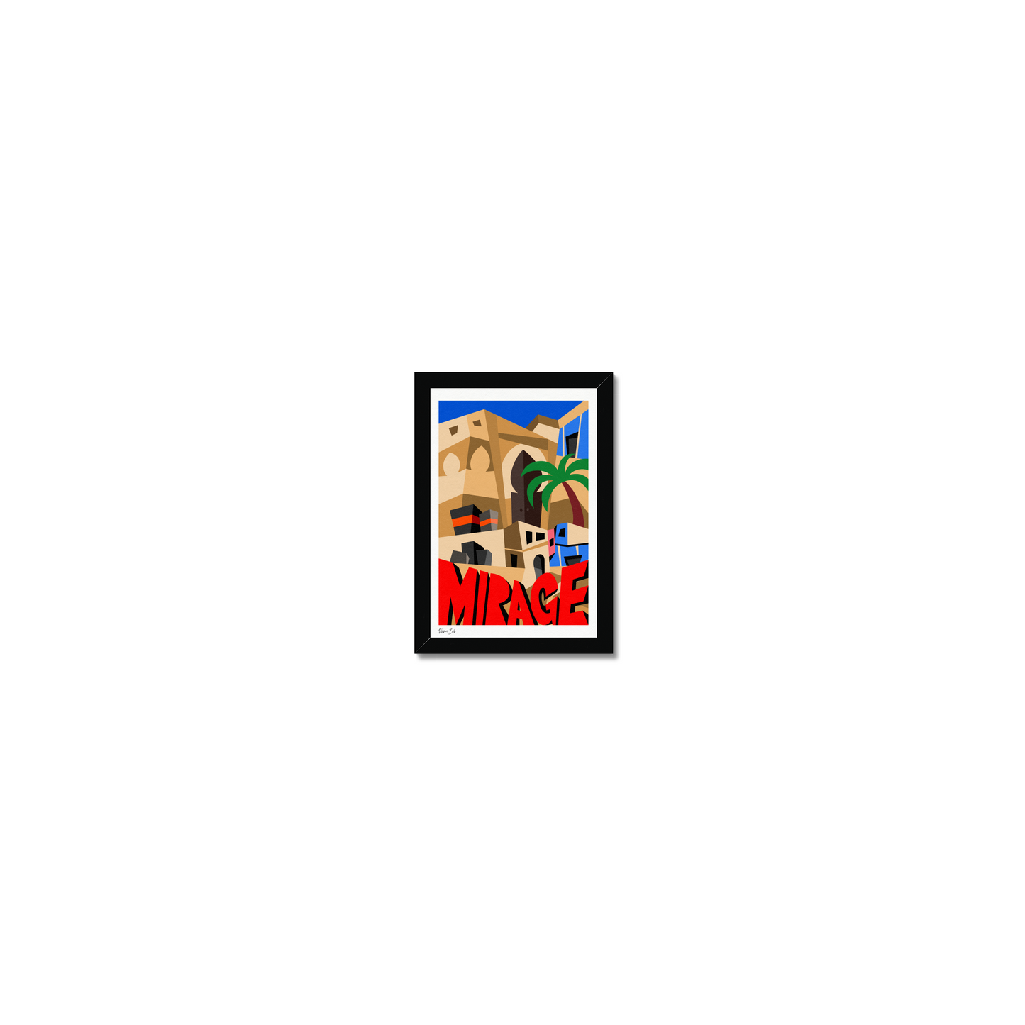 Counter Cubes: Mirage Framed Print