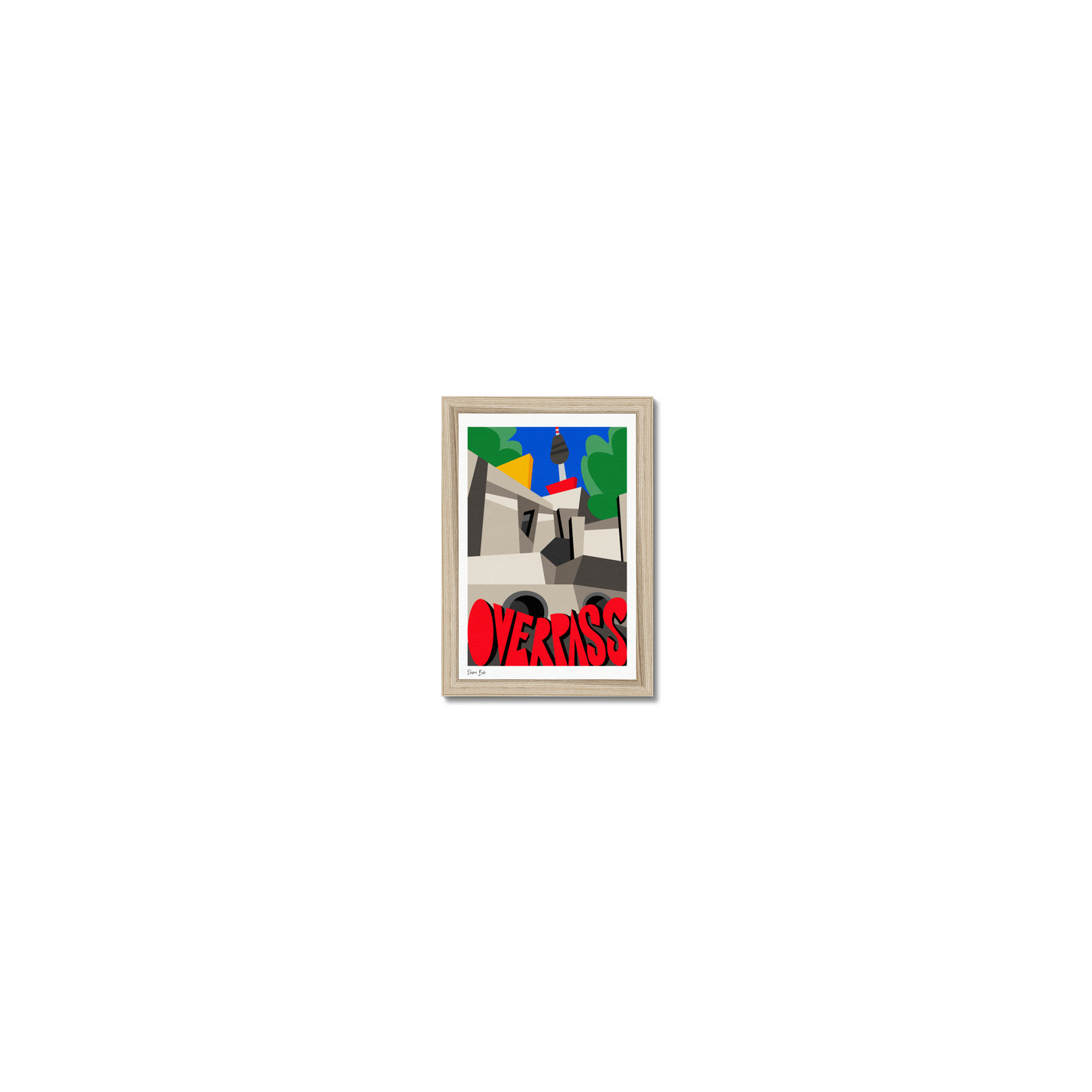 Counter Cubes: Overpass Framed Print