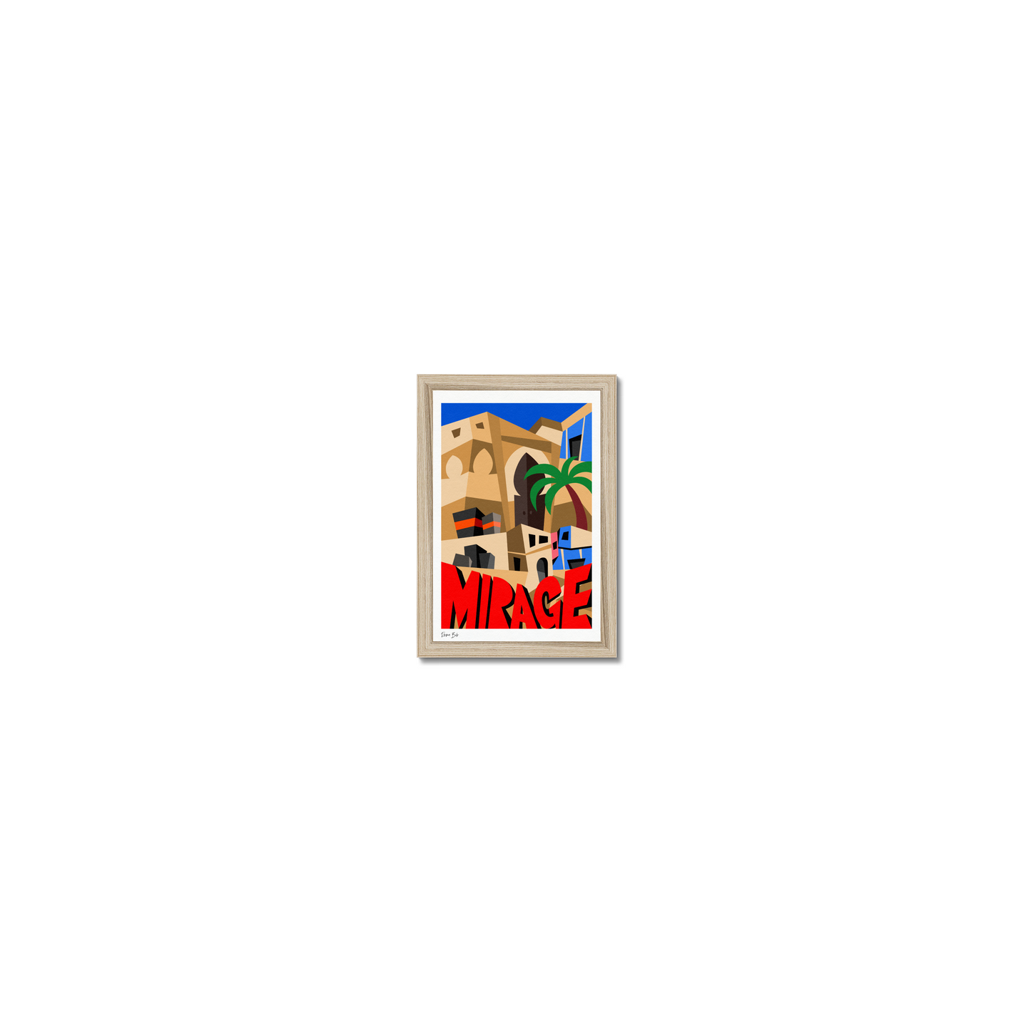 Counter Cubes: Mirage Framed Print