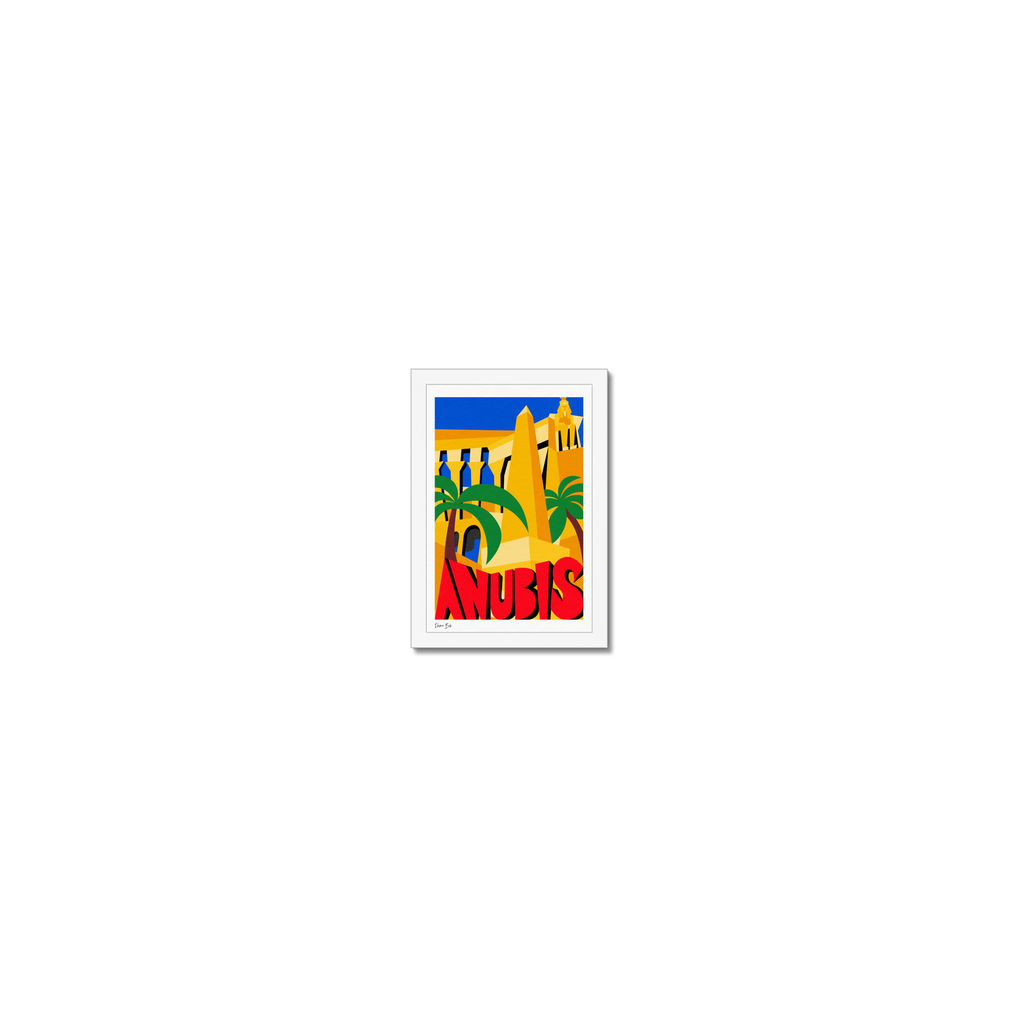 Counter Cubes: Anubis Framed Print