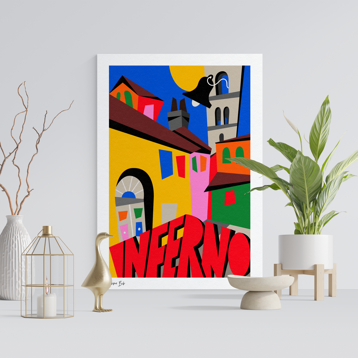 Counter Cubes: Inferno Fine Art Print