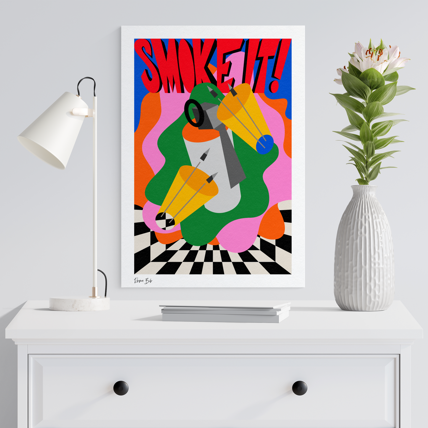 Counter Cubes: Smoke It Fine Art Print