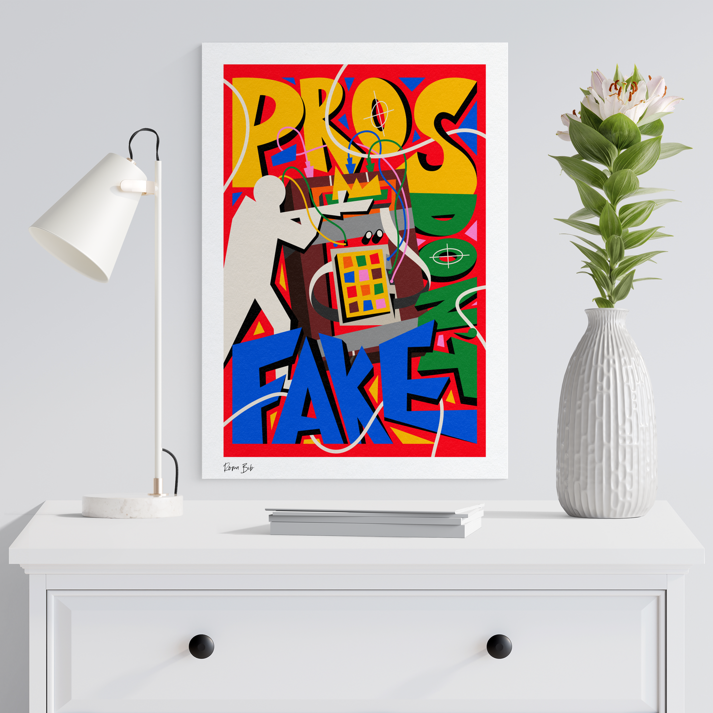 Counter Cubes: Pro's Don't Fake Fine Art Print