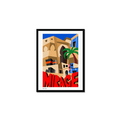 Counter Cubes: Mirage Framed Print