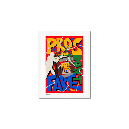 Counter Cubes: Pro's Don't Fake Framed Print