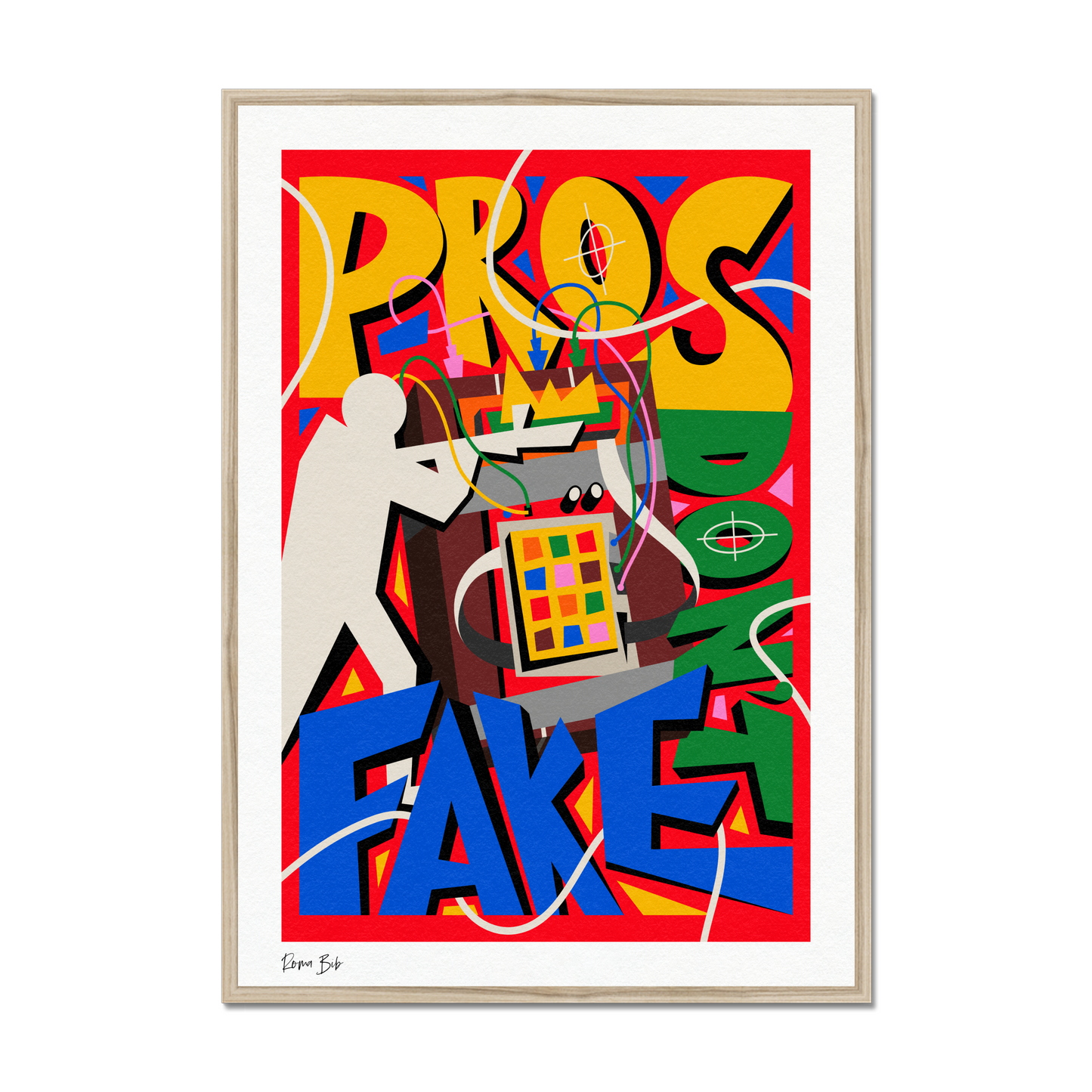 Counter Cubes: Pro's Don't Fake Framed Print