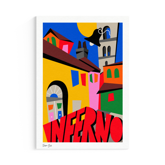 Counter Cubes: Inferno Fine Art Print