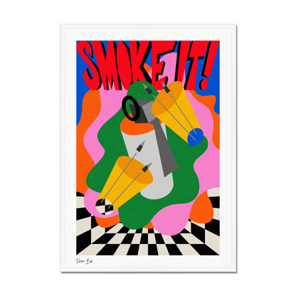 Counter Cubes: Smoke It Framed Print